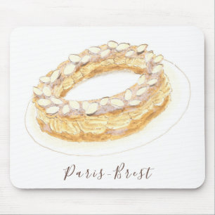 Wasserfarbe Paris-Brest Mousepad