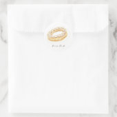 Wasserfarbe Paris-Brest Runder Aufkleber (Tasche)