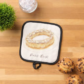 Wasserfarbe Paris-Brest Topflappen (Oben Unten)