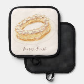 Wasserfarbe Paris-Brest Topflappen (Vorderseite/Rückseite)