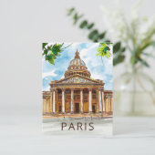 Wasserfarbe Paris Pantheon Sketch Malerei Postkart Postkarte (Stehend Vorderseite)