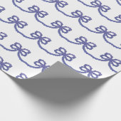 Wasserfarbe Patriotische Blaue Bogen Geschenkpapier (Ecke)