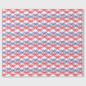 Wasserfarbe Patriotische Bogen Geschenkpapier (Flach)