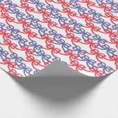 Wasserfarbe Patriotische Bogen Geschenkpapier (Ecke)