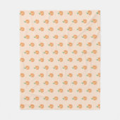 Wasserfarbe Peach Baby Blanket Fleecedecke (Vorderseite)