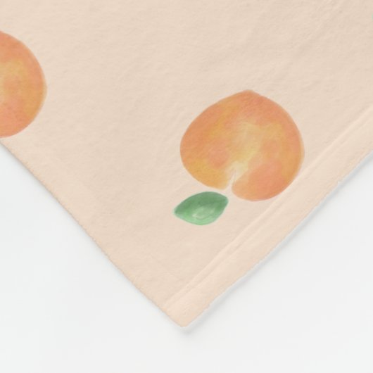 Wasserfarbe Peach Baby Blanket Fleecedecke (Ecke)
