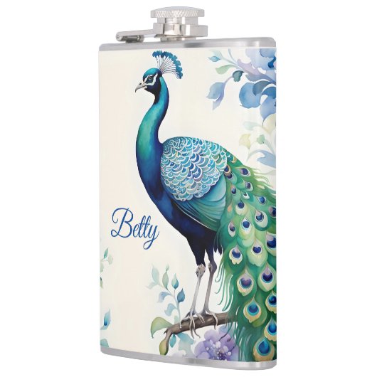 Wasserfarbe Peacock Flachmann (Links)