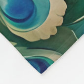 Wasserfarbe Peacock Fleecedecke (Ecke)