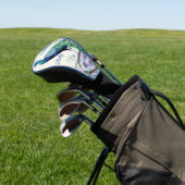 Wasserfarbe Peacock Golf Headcover (In SItu)
