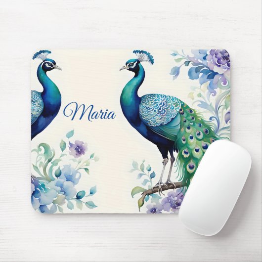 Wasserfarbe Peacock Mousepad (Mit Mouse)