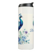 Wasserfarbe Peacock Thermosbecher (Nach links gedreht)