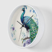 Wasserfarbe Peacock Uhr (Winkel)