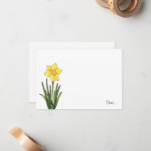 Wasserfarbe, Pen & Tinte - Dokumentarkarte Mitteilungskarte (Vorderseite/Rückseite Beispiel)