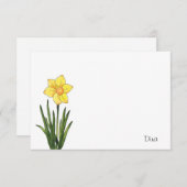 Wasserfarbe, Pen & Tinte - Dokumentarkarte Mitteilungskarte (Vorne/Hinten)