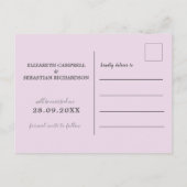 Wasserfarbe Peony Ombre Ankündigungspostkarte (Rückseite)