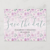 Wasserfarbe Peony Ombre Ankündigungspostkarte (Vorderseite)