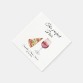 Wasserfarbe Perfektes paarfähiges Brautparty Serviette (Ecke)