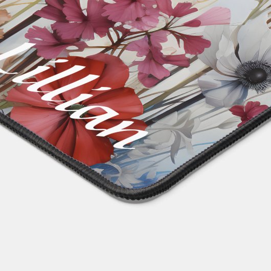 Wasserfarbe, Personalisierte Wildblume Schreibtisc Schreibtischunterlage (Ecke)