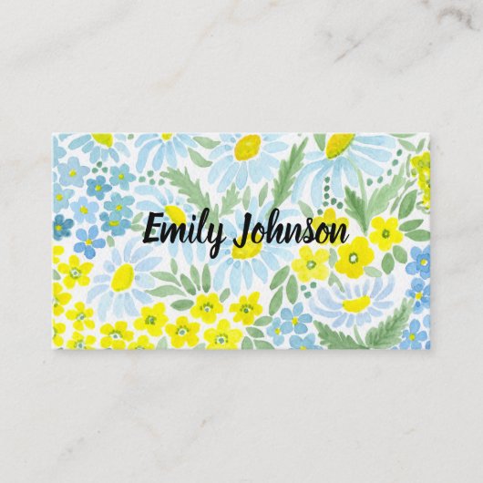 Wasserfarbe, persönliche Karte (Vorderseite)