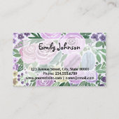 Wasserfarbe, persönliche Karte (Rückseite)