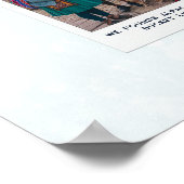 Wasserfarbe Peru Karte | Ferien-Fotos Poster (Ecke)