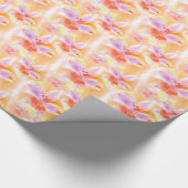 Wasserfarbe Peruanische Lily Alstroemeria Muster P Geschenkpapier (Ecke)