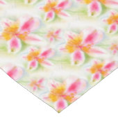 Wasserfarbe Peruanische Lily Alstroemeria tableclo Tischdecke (Schrägansicht)