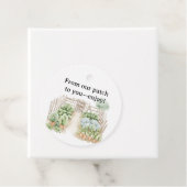 Wasserfarbe Peter Rabbit Veggie Garden Kinderdusch Geschenkanhänger (Beispiel)