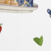 Wasserfarbe Pfannkuchen Beeren Frühstück Küche Tapete (Naht)