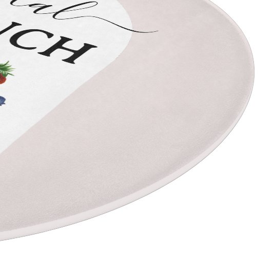 Wasserfarbe-Pfannkuchen-Brautabschieds-Brunch-Brun Schneidebrett (Ecke)