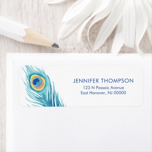 Wasserfarbe Pfauenfeder (Insitu)