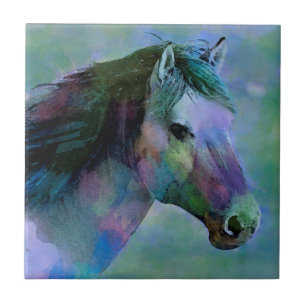 Wasserfarbe-Pferd Fliese