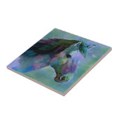 Wasserfarbe-Pferd Fliese (Seite)