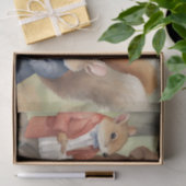 Wasserfarbe Picnic mit Woodland Freunde decoupage Seidenpapier (Geschenk)