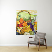 Wasserfarbe Picnic Obstkorb und Weintapestet Wandteppich (Beispiel)