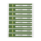 Wasserfarbe Pinaple fett Grün Hochzeitslogo (Bogen)