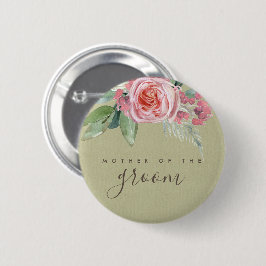 WASSERFARBE PINK BLUME FOLIAGE MUTTER DES GROSSEN BUTTON