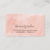 Wasserfarbe Pinke Stoke Visitenkarte (Rückseite)