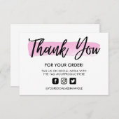 Wasserfarbe Pinselstrich Danke Medieneintrag (Vorne/Hinten)