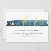 Wasserfarbe Pinselstrich Imitate Save the Date (Vorderseite)