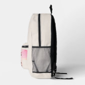 Wasserfarbe Pinselstriche Boss Lady Bedruckter Rucksack (Rechts)