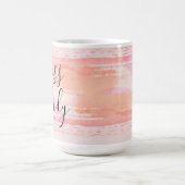 Wasserfarbe Pinselstriche Boss Lady  Kaffeetasse (Mittel)