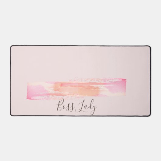 Wasserfarbe Pinselstriche Boss Lady Schreibtischunterlage (Vorderseite)