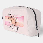 Wasserfarbe Pinselstriche Boss Lady Waschbeutel (Rechte Ecke)