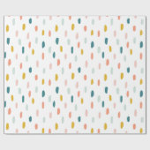 Wasserfarbe Pinselstriche in Pastellfarben festlic Geschenkpapier (Flach)