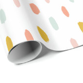 Wasserfarbe Pinselstriche in Pastellfarben festlic Geschenkpapier (Rolleneckpunkt)