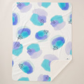 Wasserfarbe Pinselstriche Sherpa Blanket Sherpadecke (Vorderseite)