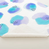 Wasserfarbe Pinselstriche Sherpa Blanket Sherpadecke (3/4)