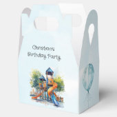 Wasserfarbe Playground Park Kinderparty Geschenkschachtel (Geöffnet)