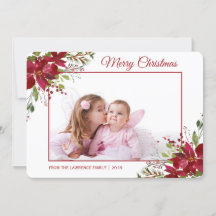 Wasserfarbe Poinsettia Blumenweihnachtsgebäck Foto